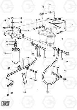 15263 Supplementary fuel filter98477 4300 4300, Volvo Construction Equipment