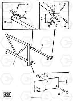 87859 Collision protector 98993, 98994 861 861, Volvo Construction Equipment