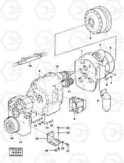 1182 Hydraulic transmission with fitting parts 4300B 4300B, Volvo Construction Equipment