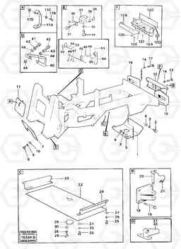 235 Protector plates and loaded weights 4300 4300, Volvo Construction Equipment