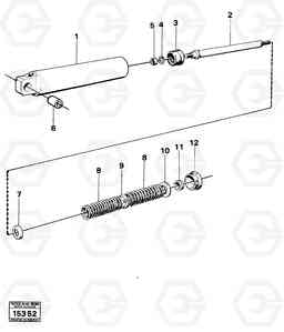 13001 Pneumatic cylinder 861 861, Volvo Construction Equipment