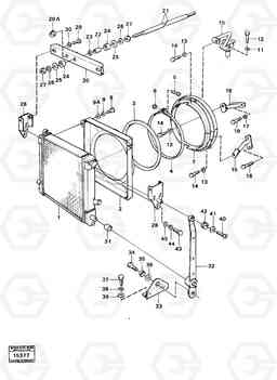 38635 Radiator with fitting parts Tillv Nr -3743 4400 4400, Volvo Construction Equipment