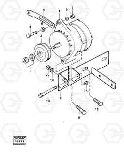 93530 Alternator with assembling details 4400 4400, Volvo Construction Equipment