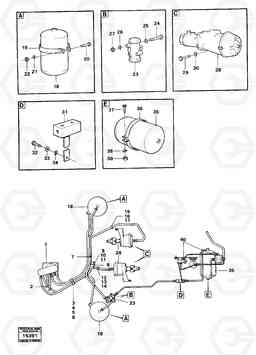 17527 Pneumatic system components Tillv No -4525 4400 4400, Volvo Construction Equipment