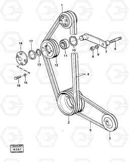 22798 Belt transmission 4400 4400, Volvo Construction Equipment