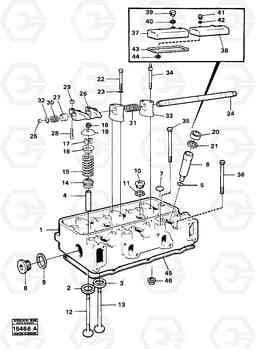 15819 Cylinder head td 70 g 5350B Volvo BM 5350B SER NO 2229 - 3999, Volvo Construction Equipment