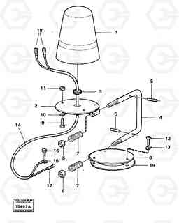 16389 Revolving warning light 98194,99660 4400 4400, Volvo Construction Equipment