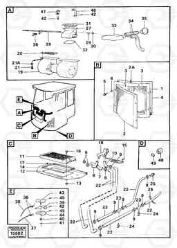 85595 Heating system 33201 hytt nr - 2705 33202 Hytt Nr - 2684 4400 4400, Volvo Construction Equipment