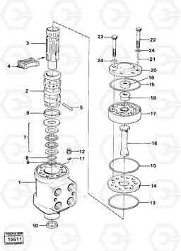 24304 Steering unit L70 L70 S/N -7400/ -60500 USA, Volvo Construction Equipment