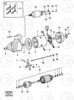 281 Starter motor 4200 4200, Volvo Construction Equipment