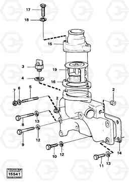 31572 Thermostat housing 4200 4200, Volvo Construction Equipment