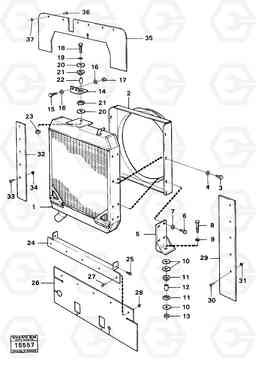 40206 Radiator with fitting parts 4200 4200, Volvo Construction Equipment