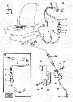 20654 Safety parts details signal for parking brake 98632 Tillv. Nr -3473 4400 4400, Volvo Construction Equipment