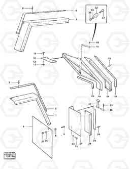 16140 Mudguards with valance edge guards 98735,99311,99159,99393 4200 4200, Volvo Construction Equipment