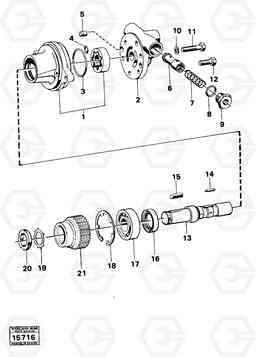 18163 Oil pump 616B/646 616B,646 D45, TD45, Volvo Construction Equipment