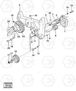 2792 Lubricating oil pump mo -53299 616B/646 616B,646 D45, TD45, Volvo Construction Equipment