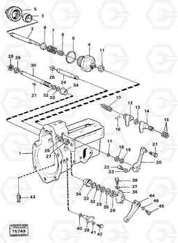 19348 Fuel injection pump shafts Prod Nr 16204 616B/646 616B,646 D45, TD45, Volvo Construction Equipment