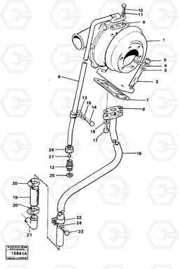 33609 Turbo charger with fitting parts Td 70 H 4500 4500, Volvo Construction Equipment