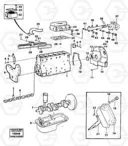 100743 Engine with fitting parts 4500 4500, Volvo Construction Equipment