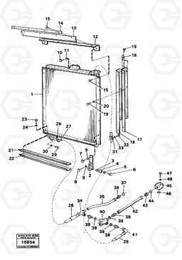 62666 Oil cooler with fitting parts 4500 4500, Volvo Construction Equipment