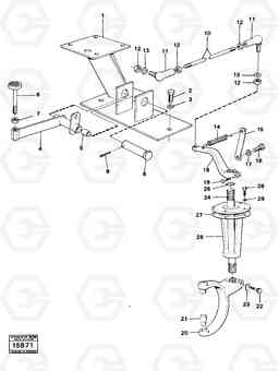 22208 Differential lock controls 616B/646 616B,646 D45, TD45, Volvo Construction Equipment