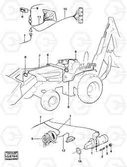 19469 Electrical equipment prod 36117 Prod 36121 616B/646 616B,646 D45, TD45, Volvo Construction Equipment