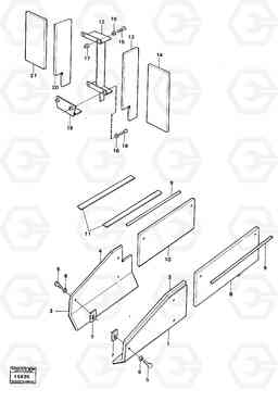 18436 Sound insulation 98636 98637 616B/646 616B,646 D45, TD45, Volvo Construction Equipment