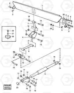 1201 Rear flap, mechanical 98491 861 861, Volvo Construction Equipment