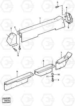 90580 Wheel-housing plates 5350 5350, Volvo Construction Equipment