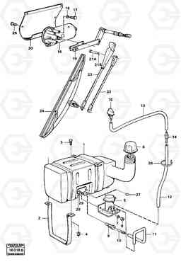 20810 Windscreen washer and wiper 5350B Volvo BM 5350B SER NO 2229 - 3999, Volvo Construction Equipment