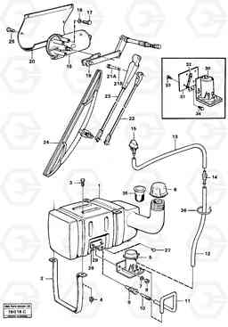 34558 Windscreen washer and wiper A25 VOLVO BM VOLVO BM A25, Volvo Construction Equipment