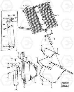 82022 Protective grid. 5350 5350, Volvo Construction Equipment