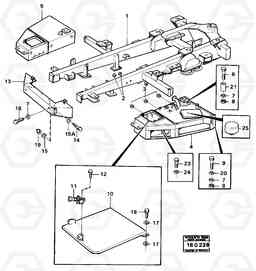 21839 Frame for tractor A25 VOLVO BM VOLVO BM A25, Volvo Construction Equipment