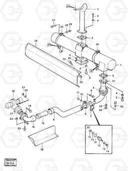 81518 Exhaust system tillv nr -1459 5350 5350, Volvo Construction Equipment