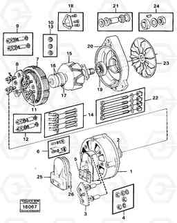 15139 Alternator 4400 4400, Volvo Construction Equipment