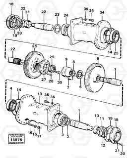 21900 Drive axle shafts and drive axle tubes 861 861, Volvo Construction Equipment