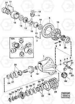 21920 Drive axle gear tillv nr -59094 861 861, Volvo Construction Equipment