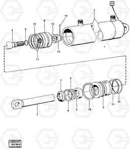 13574 Hydraulic cylinder L90 L90, Volvo Construction Equipment