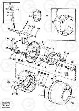 49330 Bogie-wheel brake 861 861, Volvo Construction Equipment