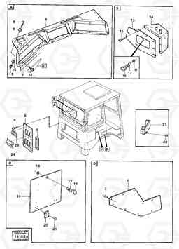 69524 Cover plates and doors 5350 5350, Volvo Construction Equipment