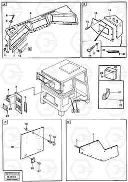 67987 Cover plates and doors A25 VOLVO BM VOLVO BM A25, Volvo Construction Equipment