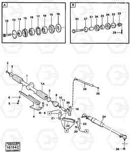 21838 Steering linkage A25 VOLVO BM VOLVO BM A25, Volvo Construction Equipment