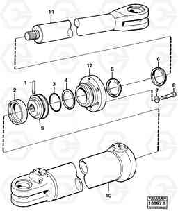 63106 Steering cylinder A25 VOLVO BM VOLVO BM A25, Volvo Construction Equipment