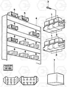 13017 Relay panel 861 861, Volvo Construction Equipment