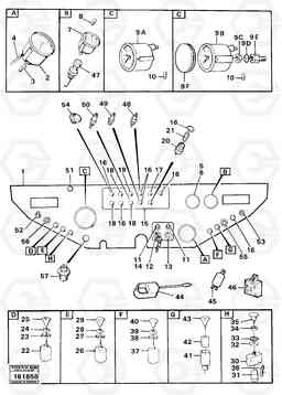 101098 Instrument panel tillv nr - 59471 861 861, Volvo Construction Equipment