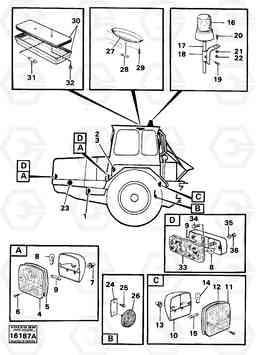 98788 Lighting,tractor 861 861, Volvo Construction Equipment