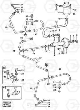 68224 Hydraulic brake system Tractor 861 861, Volvo Construction Equipment