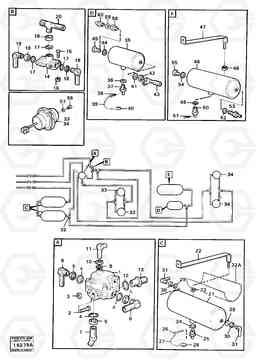 91039 Brake system,trailer units 861 861, Volvo Construction Equipment