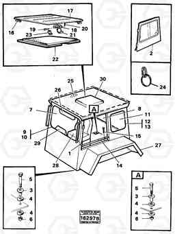 67822 Drivers cab 861 861, Volvo Construction Equipment