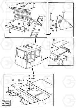 24133 Guards,mudguards and floor plates 861 861, Volvo Construction Equipment